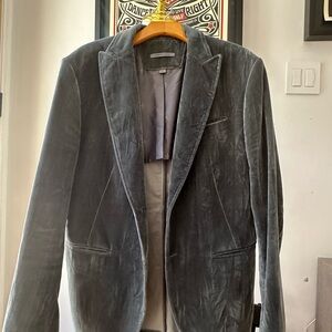 John Varvatos Charcoal Velvet Jacket